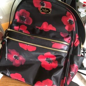 Kate spade floral back pack